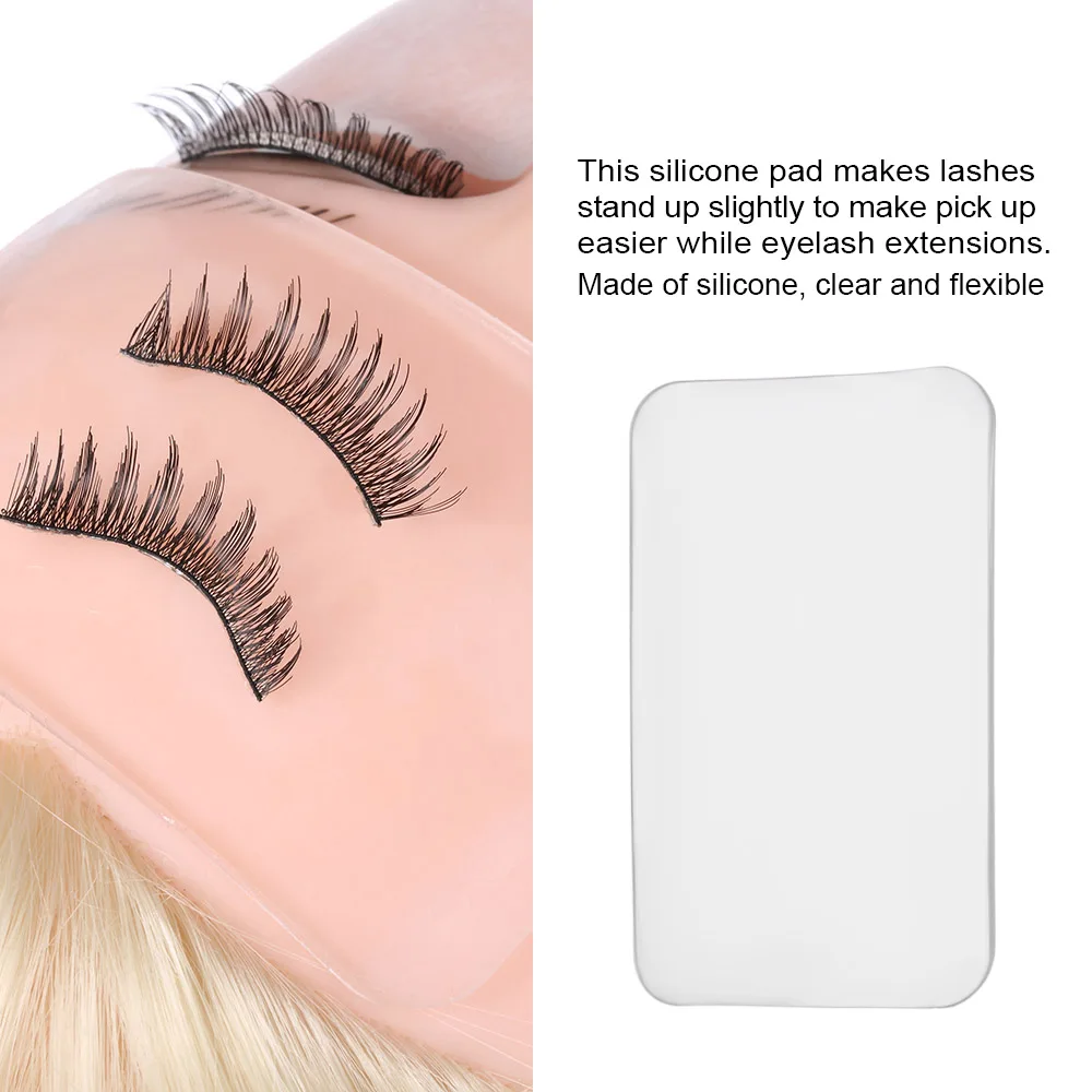 False Eyelashes Stand Holder Reusable Silicone Eyelash Pad for Eyelash