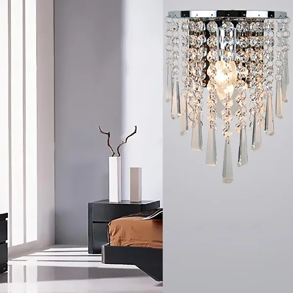 Современный художественный высококачественный Хрустальный настенный светильник для дома, спальни, гостиной, декоративное освещение в помещении, Европейский роскошный стиль