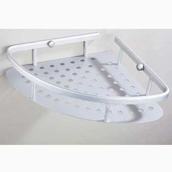

Corner Wall Shelf Aluminum Space Racks Silver