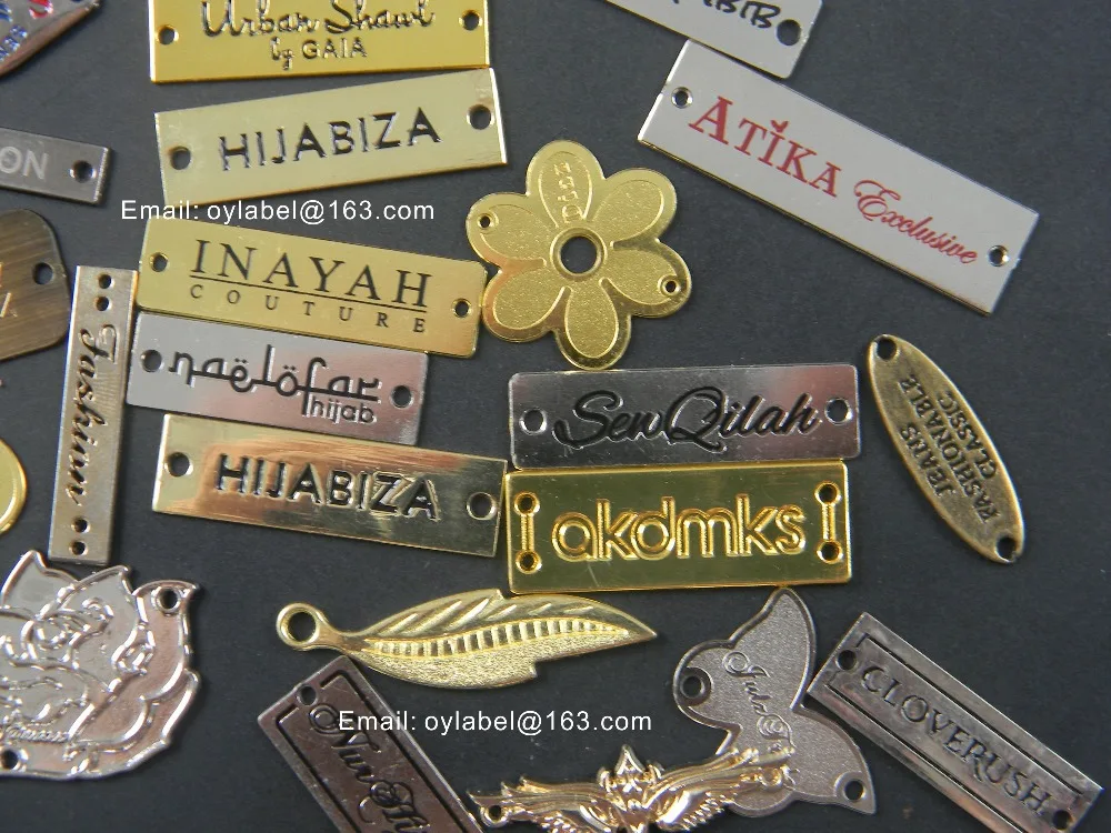 Custom made Garment labels metal labels/ scarf label / -in Garment Labels from Home & Garden on ...