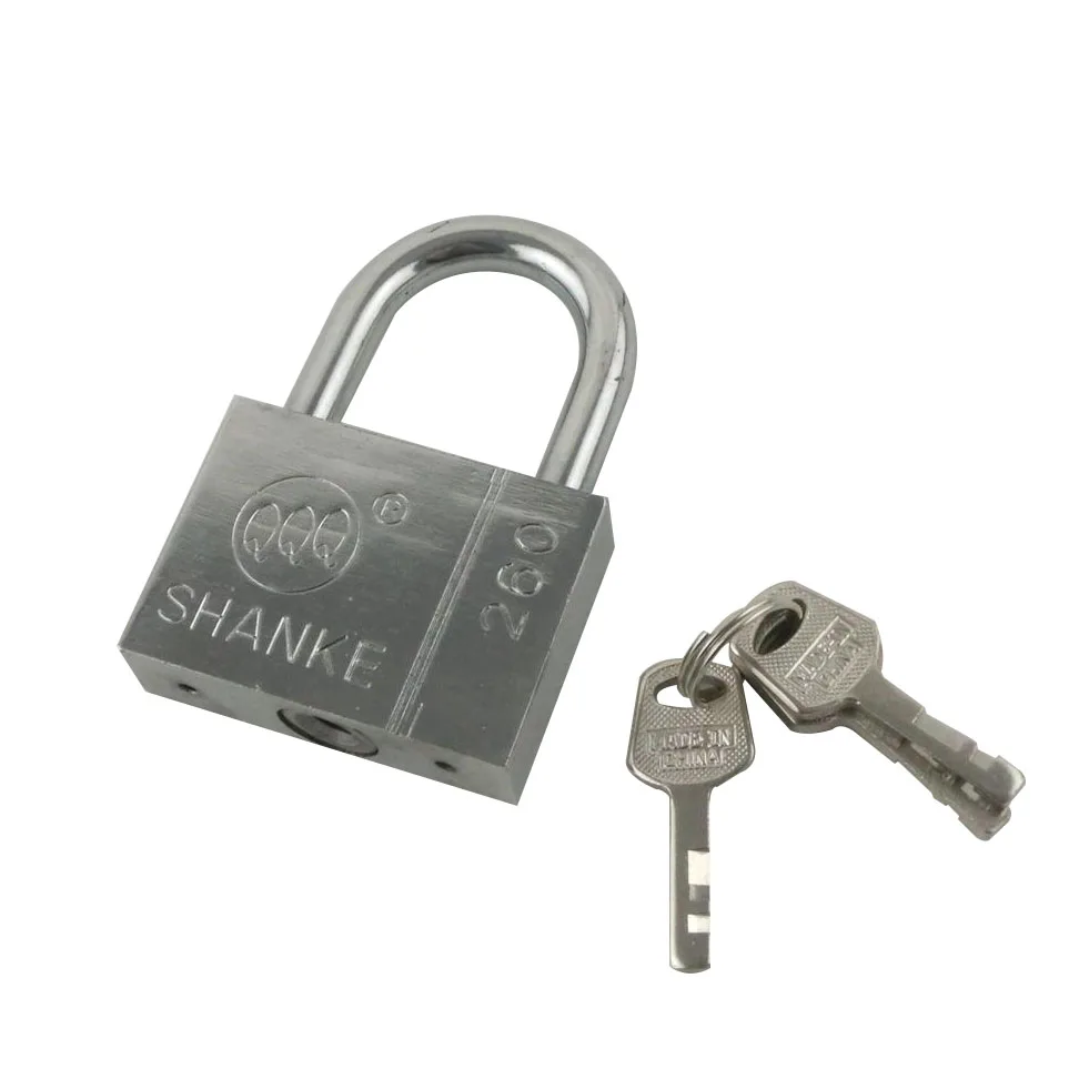 High Security Solid Metal Padlock with 4pcs Keys 60mm Length Luggage