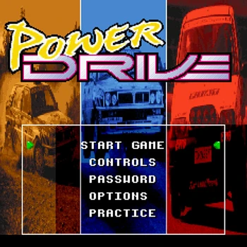 

Power Drive NTSC Version 16 Bit 46 Pin Big Gray Game Card For USA Game Players