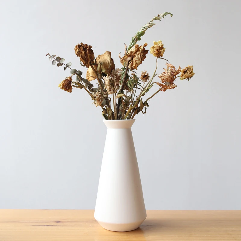 セラミック花瓶7.8インチ,モダンなデザイン,装飾的な卓上花瓶,家の装飾