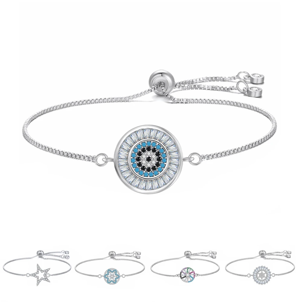 

Brand Luxury Jewelry Women Bracelet Fashion Chain Bracelets Charm Micro Pave CZ Zircon Gold Bracelet For Women 2018