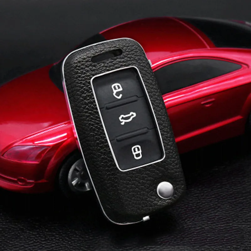 Чехол для ключей автомобиля, брелок для Volkswagen Sagitar/Tiguan/LaVida/Bora/Skoda/POLO/Gran Lavida, чехол для ключей автомобиля