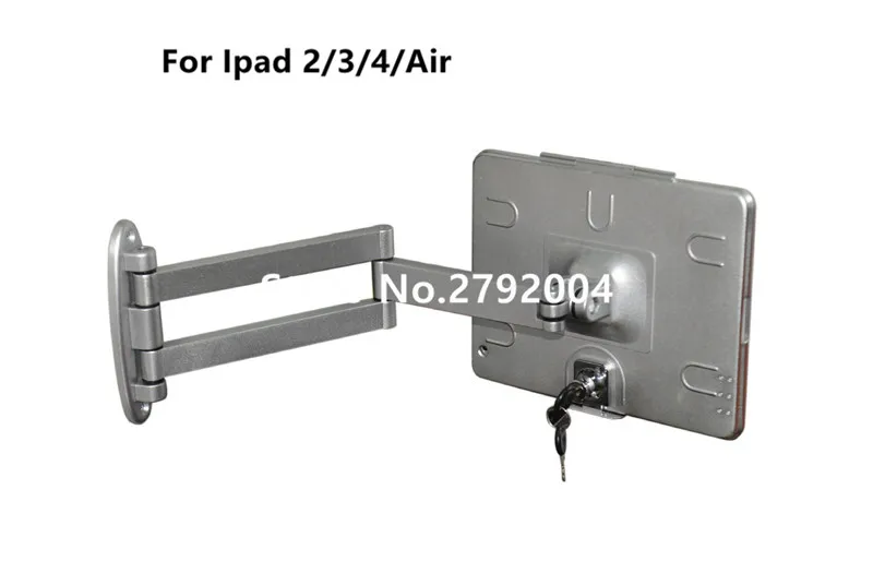 Almofada de Bloqueio de Exibição de Segurança Suporte para Ipad Elástica Portátil Flexível Ipad Wall Mount Flat Tablet Case Seguro 2 Antifurto - 3 4 ar 2 High Quality Segurança e Proteção