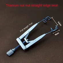 Titanium alloy nut straight edge sealing ophthalmic children opener spreader Microscopic Medical Ophthalmic Instruments replacement 35mm hs366 6v4 5a ophthalmic lamp 6v27w op2366 p44s for haag straight hs900 930 neitz shin nippon