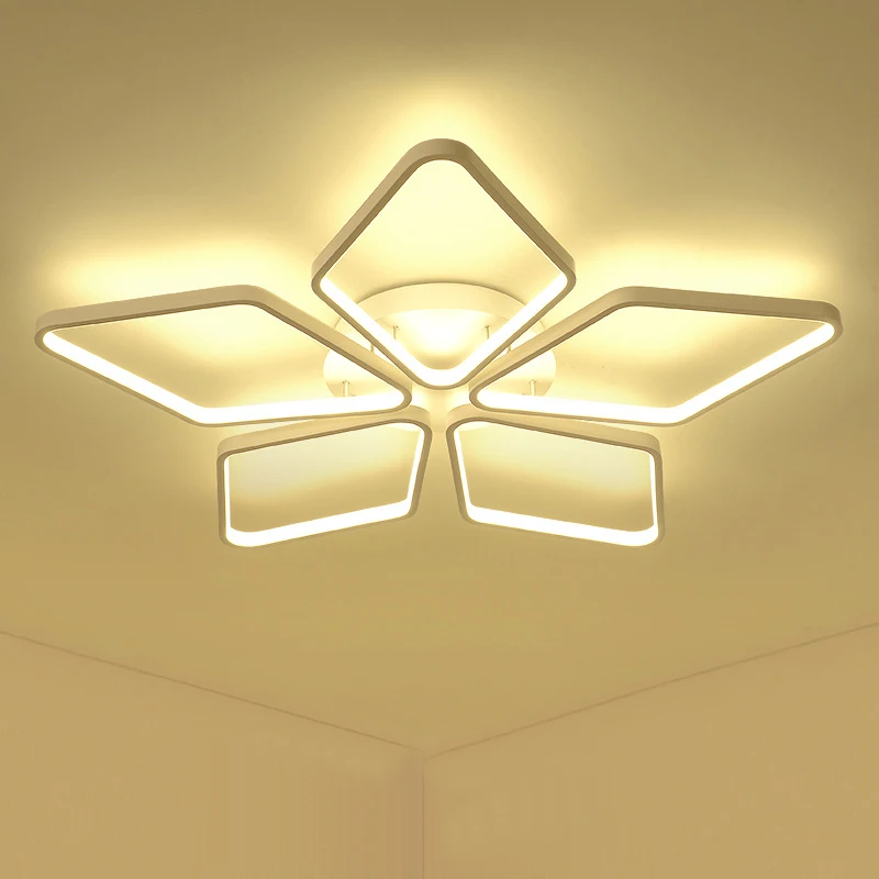 JUSHENG Modern Acrylic Ceiling Lights for Living Room Bedroom Dining Room Home LED Ceiling Lamp Lighting Fixtures
