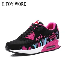 E TOY WORD women's platform shoes Autumn Breathable Women Sneakers Air Cushion Tenis Feminino Casual Basket Femme Women Shoes