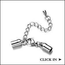 RUIMO 316l нержавеющая сталь браслет соединение-защелка талисманы Fit 5 мм кожаный шнур ювелирный браслет сделай сам делает выводы