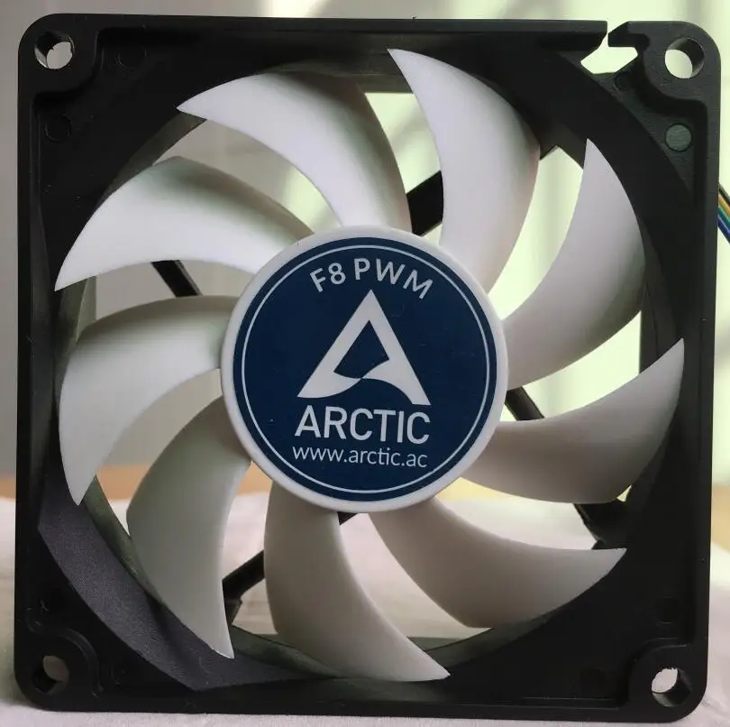 Arctic f8 pwm 8 سنتيمتر 4pin 850-2000 دورة في الدقيقة التبريد هيكل cpu تبريد تبريد مروحة هادئة مروحة القطبي حالة مروحة