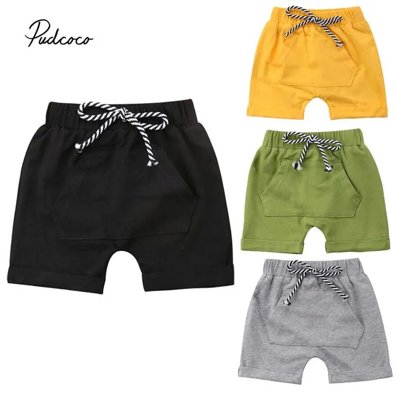 

Pudcoco 2018 Toddler Infant Kids Baby Boy Girl Shorts Casual Light Color Solid Shorts Harem Jogger Trouser Outfits Clothes 0-5Y