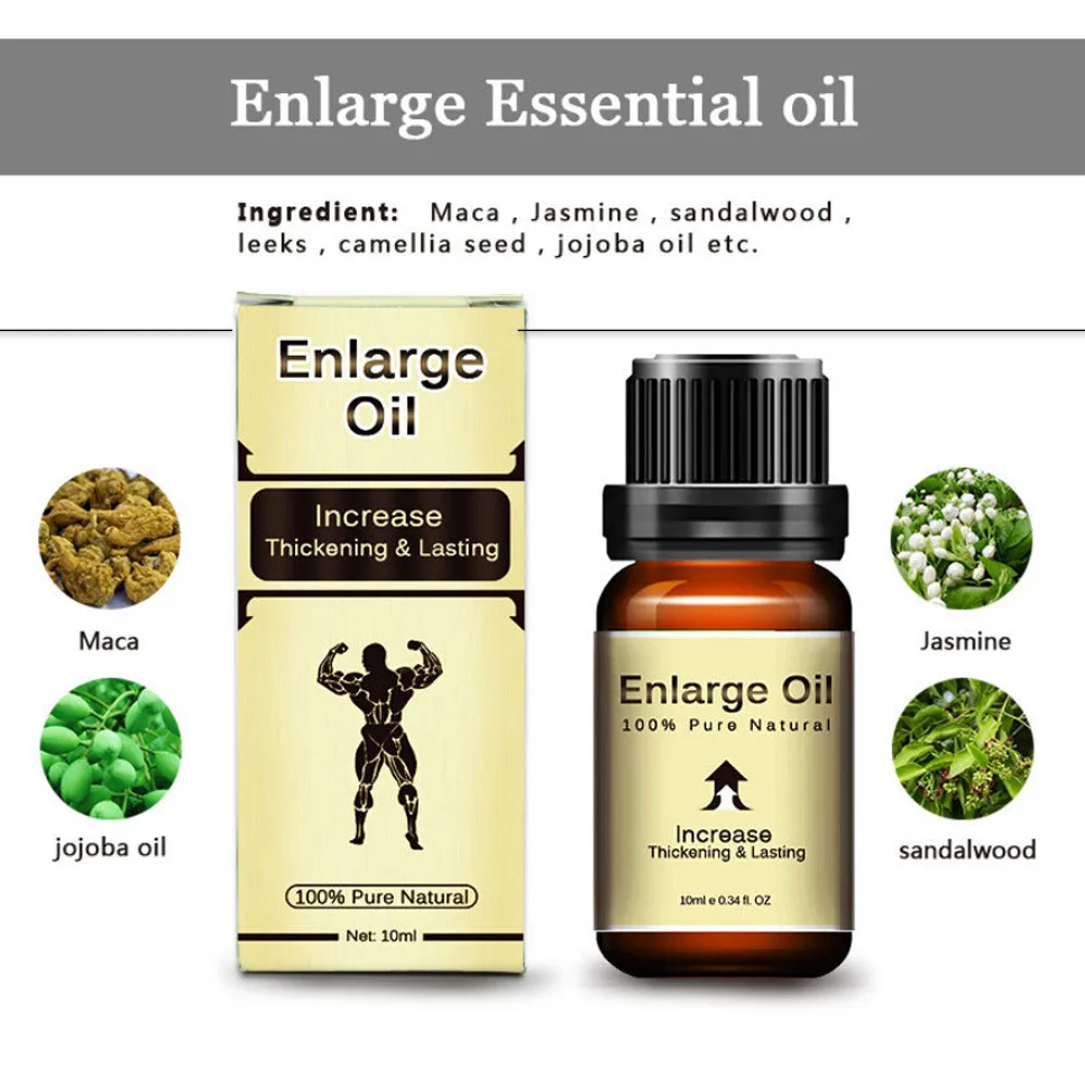 Sex Enlargement Essential Enlarge Oil Pure Natural Bigger Longer Delay Sex Products For Men Thickening Lasting Pumps Enlargers