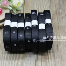 Размер одежды с вышитым этикетки размер шелк бирка, одежды, индивидуальная тканая этикетка, одежда этикетками размера 2000 штук/партия