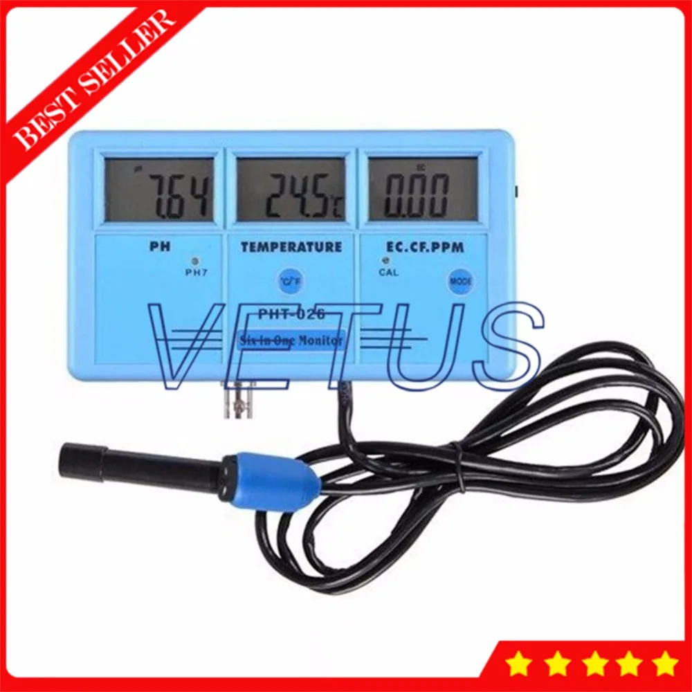 PHT 026 5 in 1 Digital PH Meter Price with multiparameter water quality
