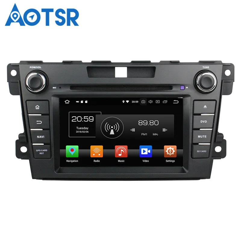 Sale Aotsr Android 8.0 7.1 GPS navigation Car DVD Player For Mazda CX-7 2012-2013 multimedia radio recorder 2 DIN 4GB+32GB 2GB+16GB 4