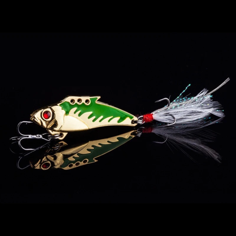 

Gorgons Fishing Tackle Exquisite Artificial Metal Lure Vibration Bass Fishing Sinking Lipless Crankbait Metal Vib Bait
