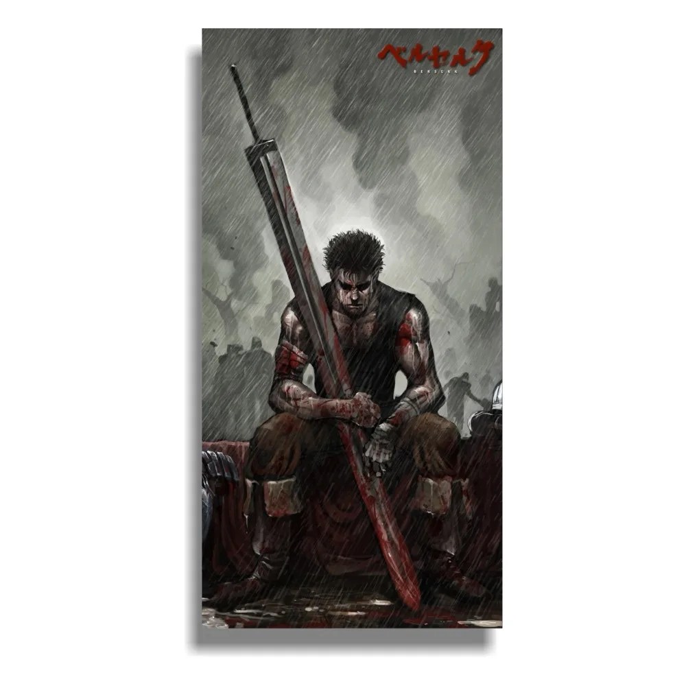 Настенные картины для украшения дома Постер большого размера на заказ Berserk 160x80 см