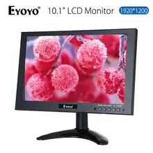 EYOYO HD 1920×1200 VGA AV De Áudio E Vídeo HDMI 10 “IPS Tela LED LCD Monitor para Câmera de CCTV Casa DVD PC Gaming