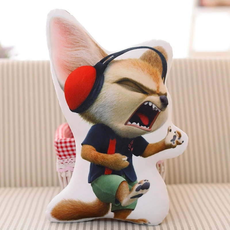 1 шт. Zootopia лиса Ник Вайлд Зайка Джуди хопс плюшевая подушка мягкая Музыкальная