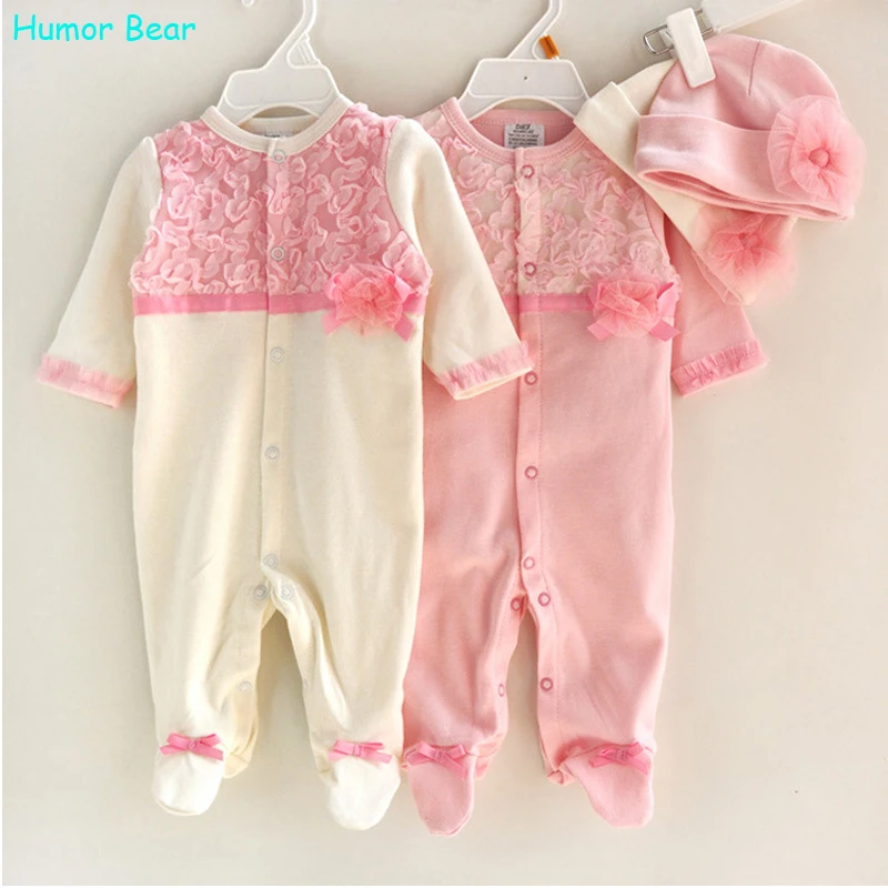 Humor Bear Princess Style Newborn Baby Girl Clothes Girls Lace Rompers ...