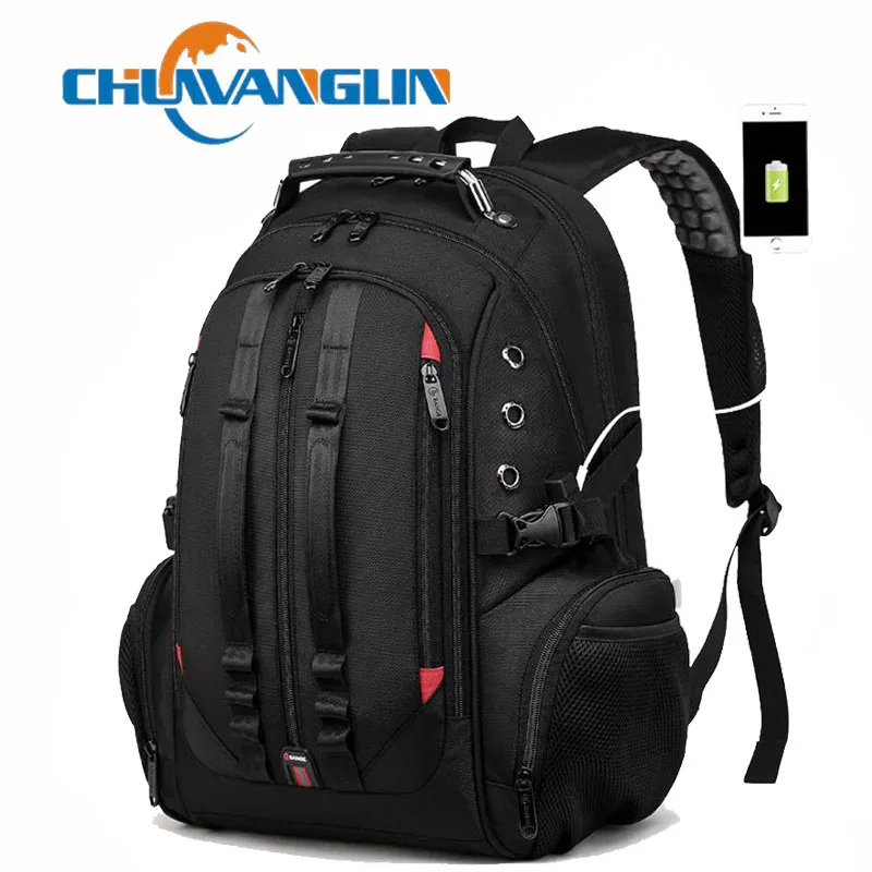 

Chuwanglin Fashion male backpacks mochila hombre 16 inch laptop backpack waterproof anti theft Charging backpack men A41203