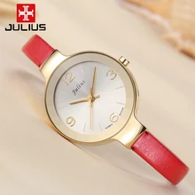 Julius Girl Girls’s Watch Japan Quartz Easy Hours Effective Trend Costume Leather-based Bracelet Woman Christmas Valentine Present Field