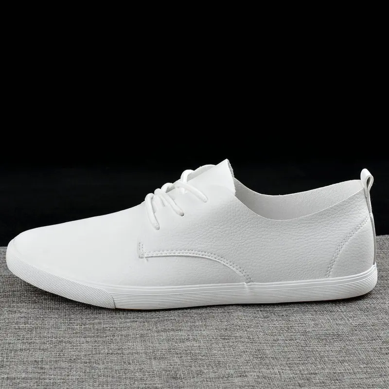 2019 Fashion Brand Men Casual Shoes Genuine Leather Men Shoes Lace-up Breathable Soft White Sneakers Casual Flats Men Loafer 2019 Fashion Brand Men Casual Shoes Genuine Leather Men Shoes Lace-up Breathable Soft White Sneakers Casual Flats Men Loafer