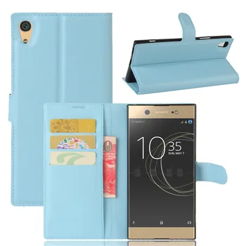 

2017 New Smartphone Cases For Sony Xperia XA1 Ultra 30pcs Luxury leather Flip wallet creditcard case for Sony XA1 Ultra Cover