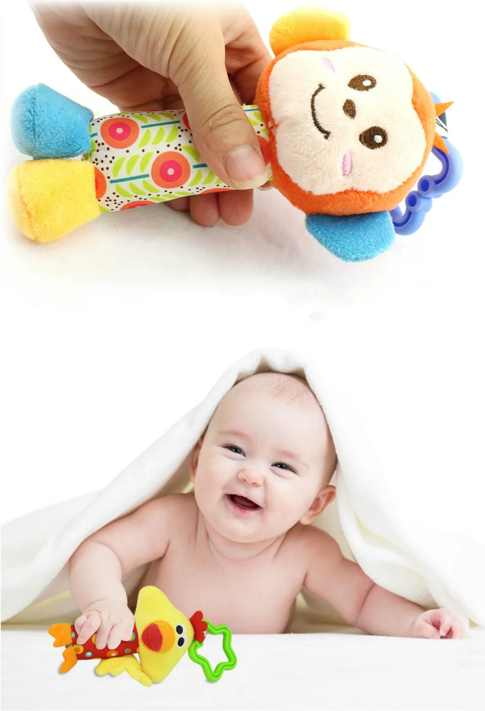 Детская коляска, игрушка, кроватка, кровать, Висячие Игрушки для новорожденных, музыкальная Мобильная развивающая игрушка для детей 0-12 месяцев, плюшевая детская погремушка
