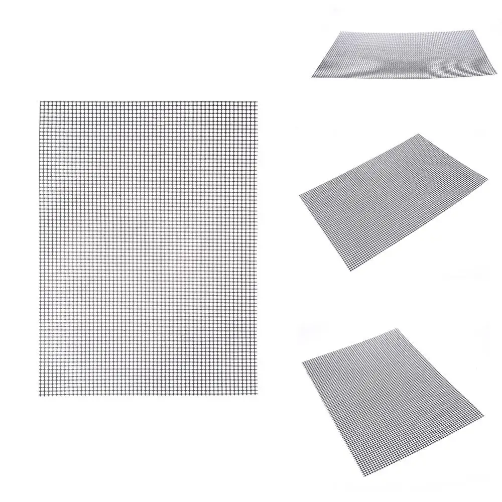 Online 10 Uds., esteras antiadherentes para barbacoa, estera antiadherente para barbacoa con resistencia al calor 30x40x0,2 cm para actividades al aire libre