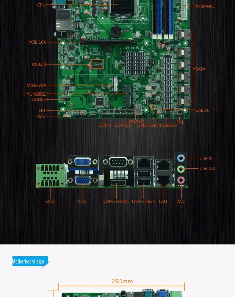 H87 LGA1150 разъем платы/NVR материнская плата промышленной поддержка 14 USB 26 SATA интерфейс жесткого диска