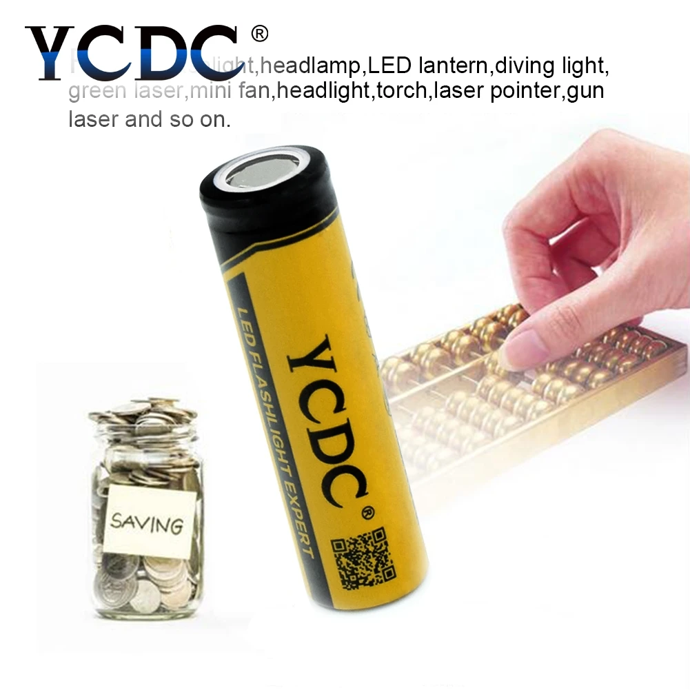 YCDC оптовая продажа 3 7 v батарея высокой мощности LED фонарь Лазерная Игрушка Vape 18650
