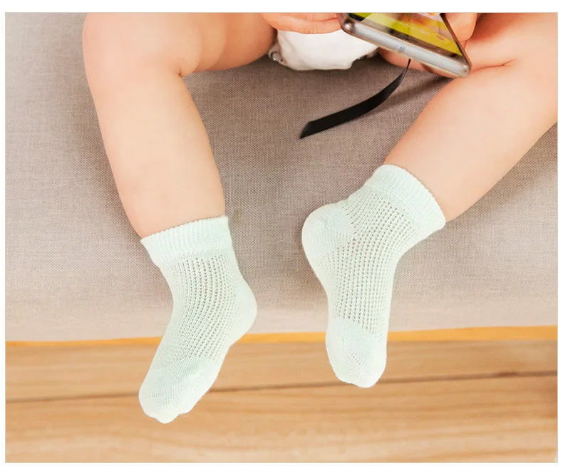5 пар/Лот носки для новорожденных детские носки для мальчиков для девочек летние тонкие носки хлопок Короткие дышащие младенческой Детские носки 0-6Years