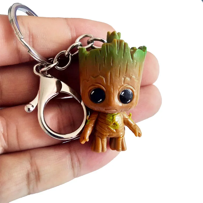 Groot брелок Фигура Мстителей кулон милый брелок для ключей автомобиля Брелки marvel модные ювелирные изделия подарок для мужчин wo мужчин детей