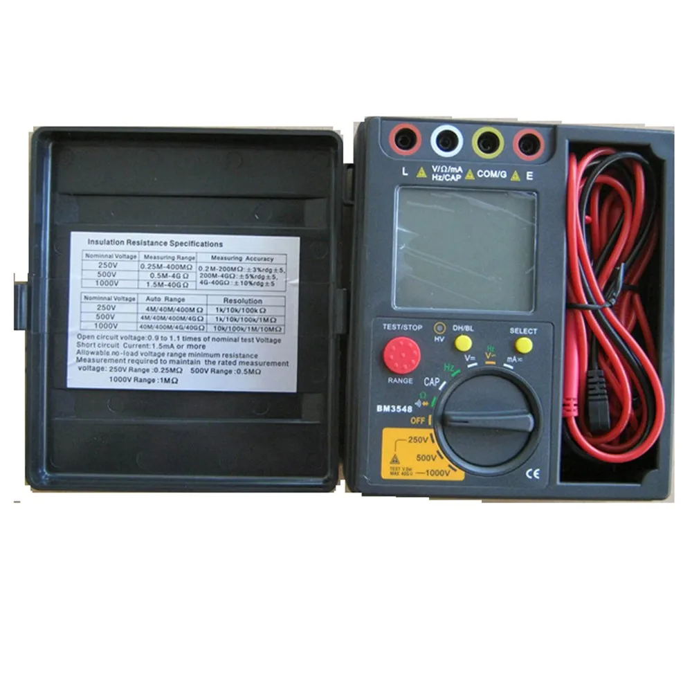 Resistance Meter BM3548 Digital Insulation Resistance Test meter digital multimeter megger test meter