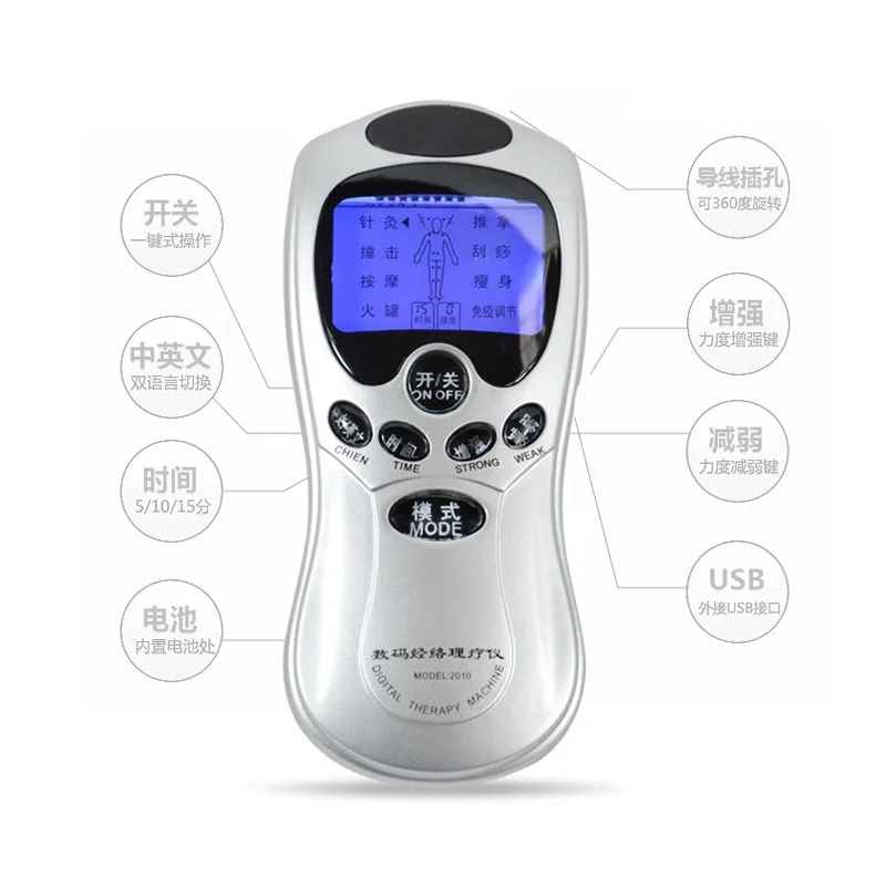 Electric Mini Massager Acupuncture Therapy Massage Treatment Multi Functional Digital Meridian Electrotherapy Instrument Neck Electric Mini Massager Acupuncture Therapy Massage Treatment Multi Functional Digital Meridian Electrotherapy Instrument Neck