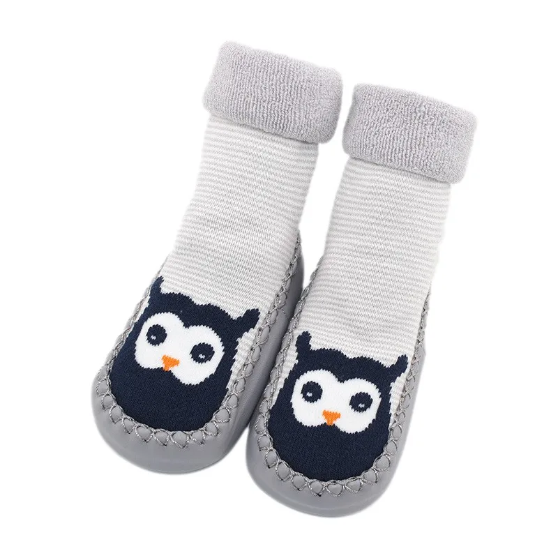 Носки для маленьких мальчиков и девочек Нескользящие резиновые подошвы, носки-тапочки для малышей модные детские носочки - Цвет: XL2174C