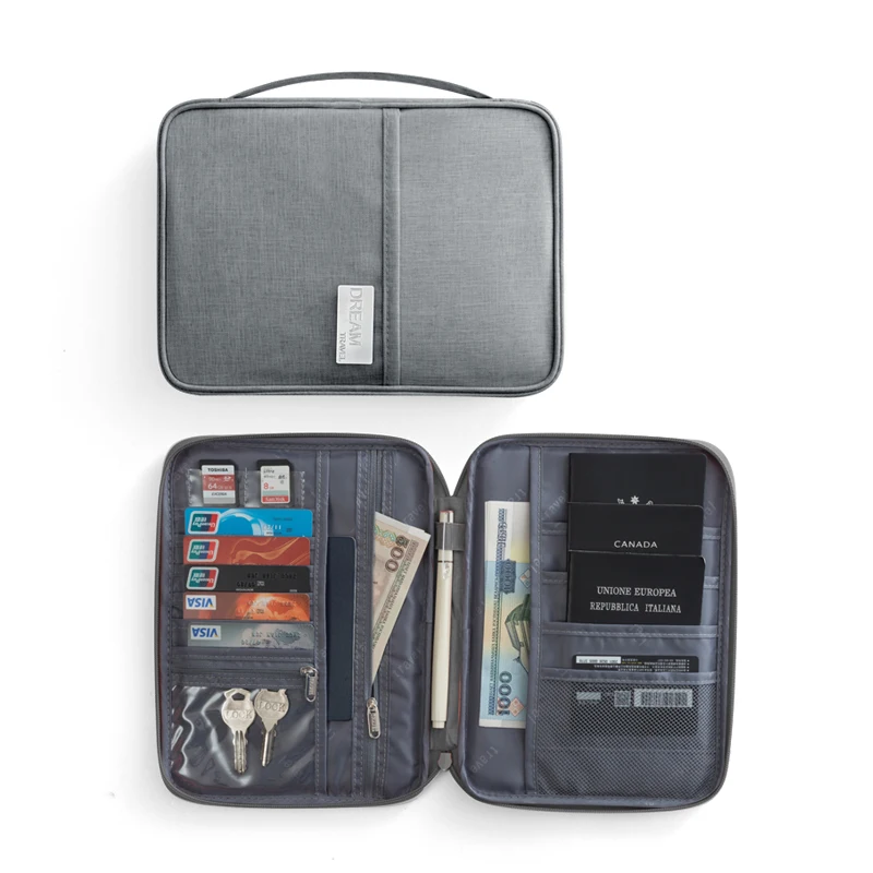 

Men's Travel Passport Package Travel Document Package Waterproof and Dustproof Portable Card Bag Handbag Accessories 2018