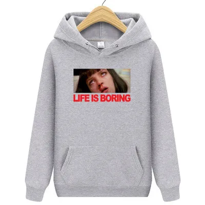 Новые мужские толстовки Одежда life скучно Мода с капюшоном Повседневная мужская