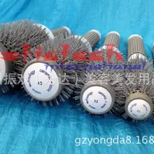 Ems или dhl 100 шт. Прочный керамический Железный Круглый гребень для волос, щетка для макияжа, салон, моделирование бороды, баррель, инструмент 5 размеров на выбор