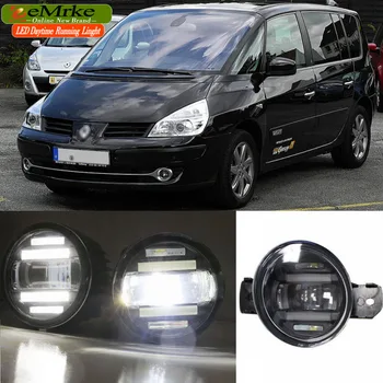 

eeMrke Xenon White High Power 2in1 LED DRL Projector Fog Lamp With Lens For Renault Espace 4 IV 2002-2014