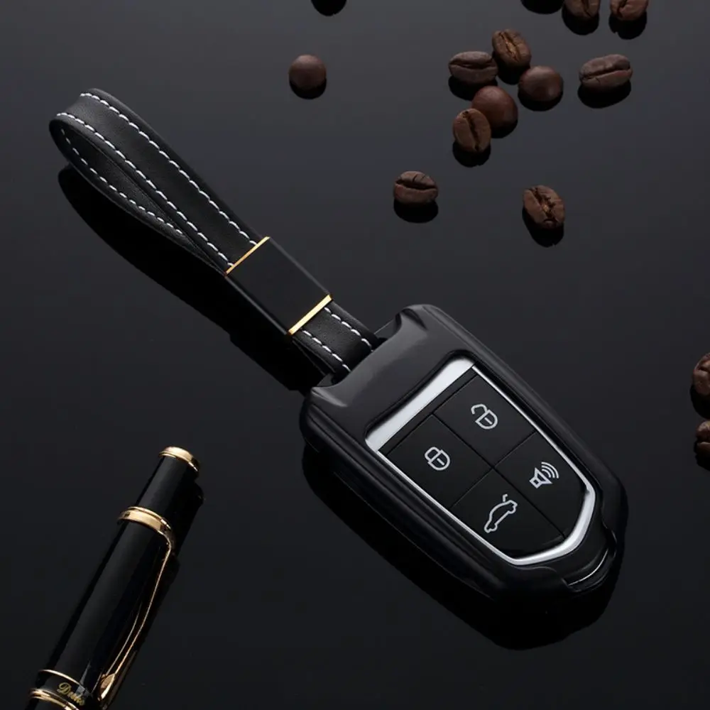 

ATOBABI Aluminum Alloy Metal Car Key Case Remote Keychain Fob Shell Cover Key Chain Holder Bag For Borgward BX5 BX7 Smart Keys