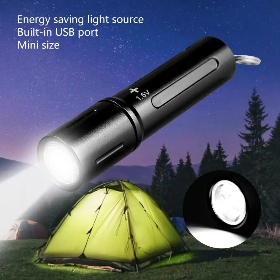 Мини светодиодный фонарик KeychainsFlashlight 5 цветов портативный с корпусом из алюминиевого сплава