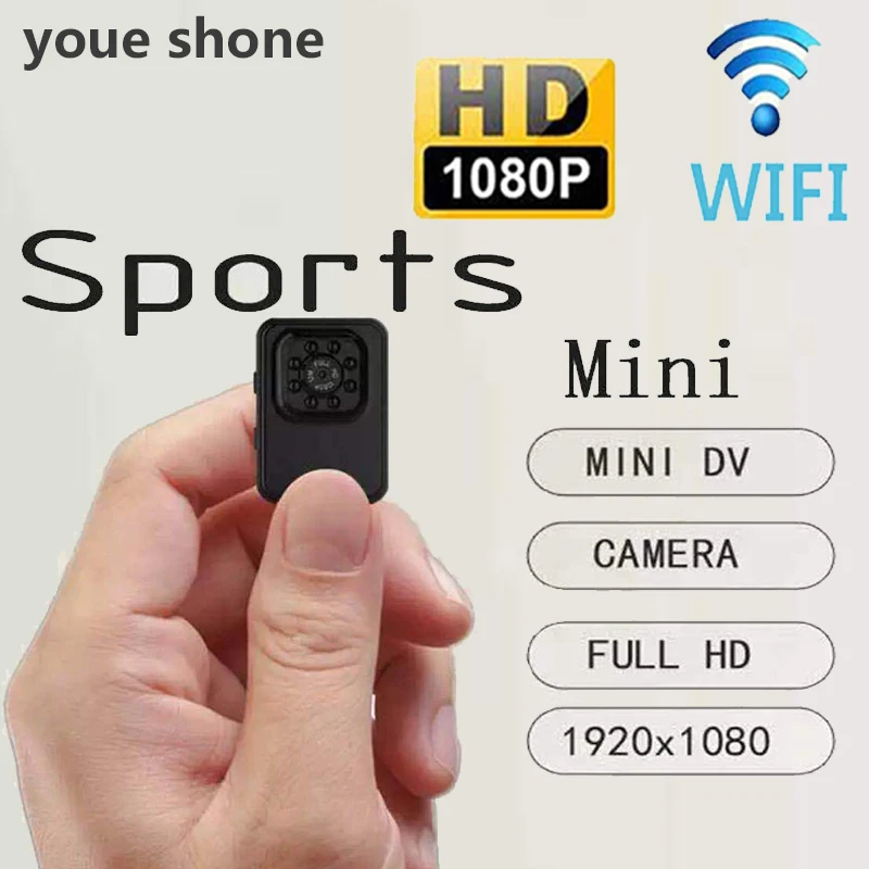 

youe shone Wifi Mini Camcorders 1080P Camera Night Vision Infrared Small kamera HD Outdoor cycling Cam 12MP Micro cameras