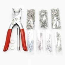 400 шт./компл. Детские кнопки высокого качества металлические пятизубчатые пряжки монтажные зажимы крепежи+ плоскогубцы инструмент Ручные плоскогубцы зажимные