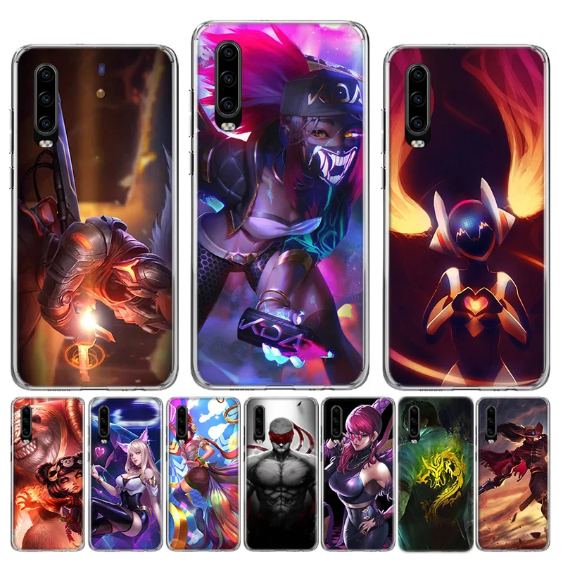 

League of Legends KDA Phone Case for Huawei P30 P20 Mate 20 10 Pro P10 Lite P Smart + Plus 2019 Cover Shell Capa Coque