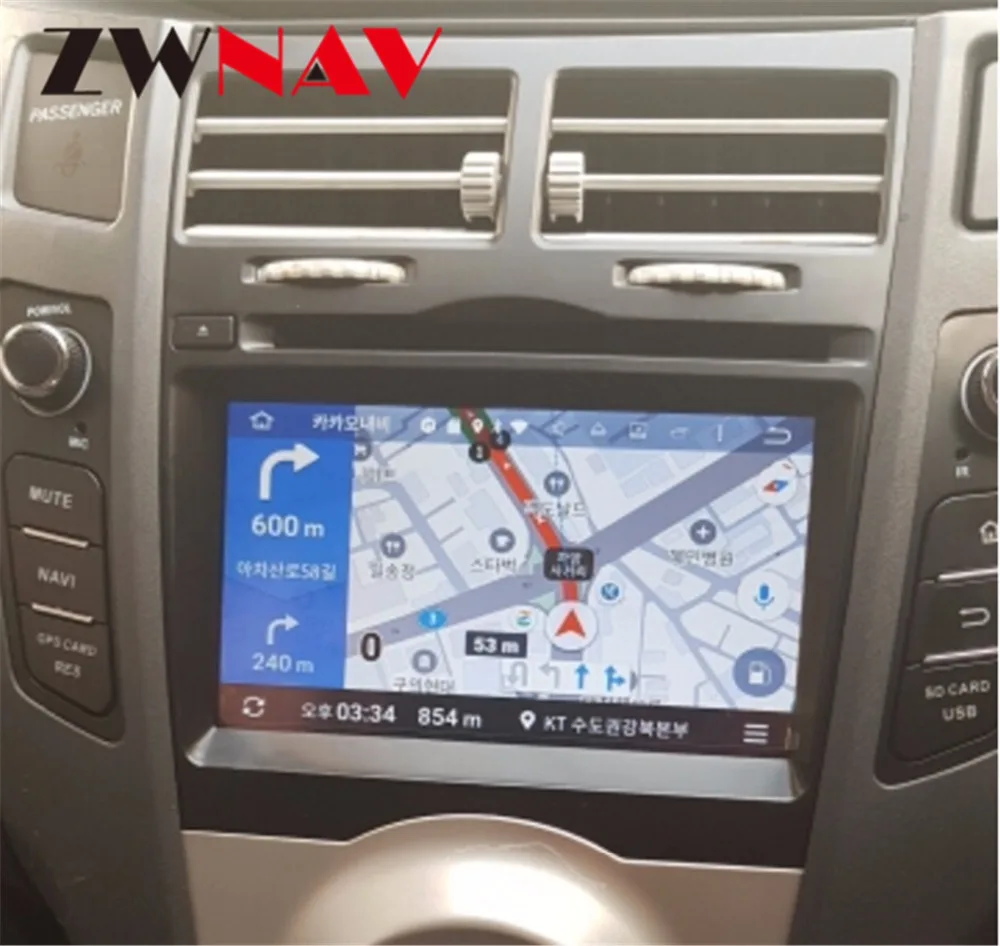 Sale Android 8.0 8 Core RAM 4GB ROM 32GB Car Screen Radio For Toyota Yaris 2005-2011 Black Car DVD Player GPS Navigation Doble DIN 1