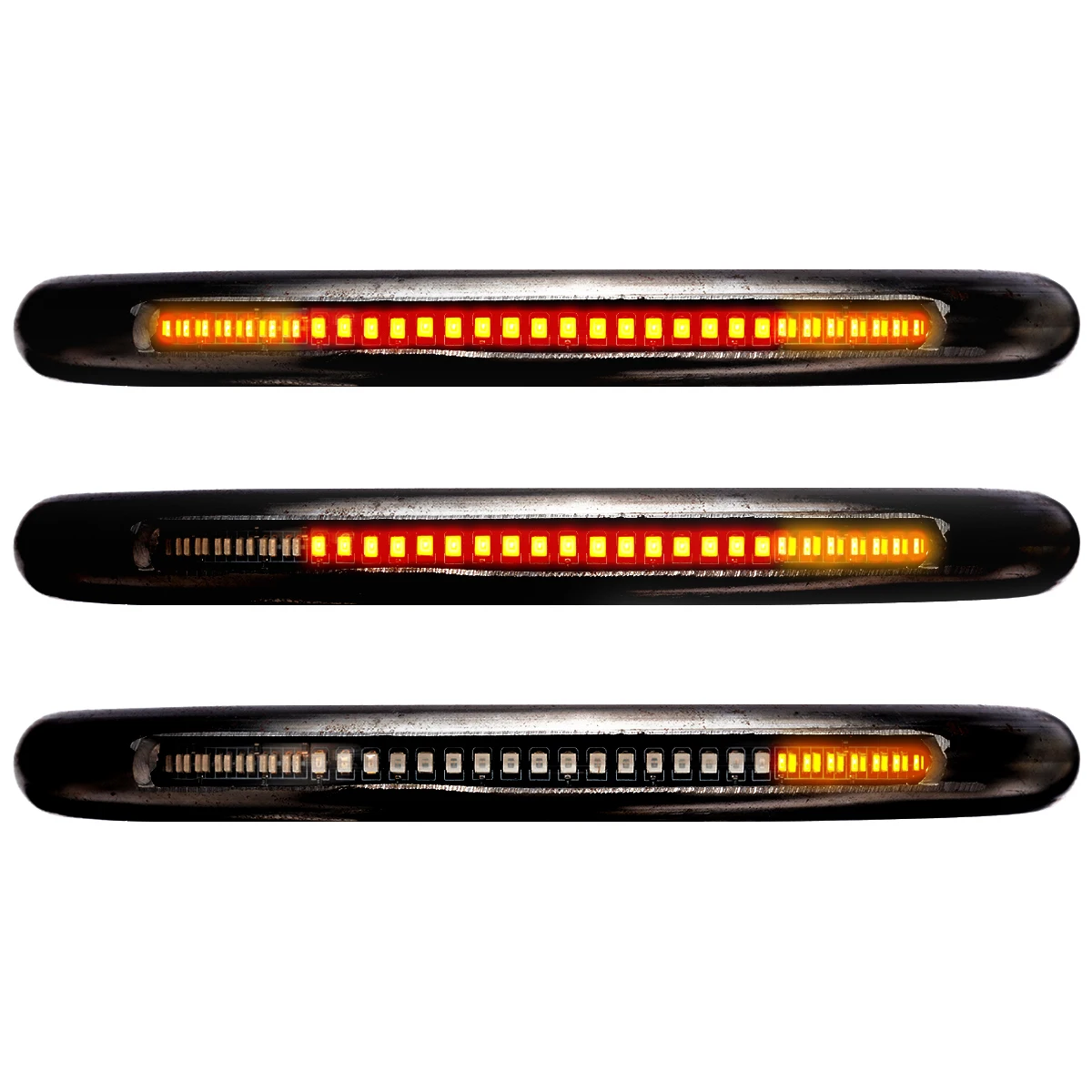 For Honda 1PC Moto Cafe Racer Seat Frame Loop Hoop + Turn Signal Brake LED Light Black 227mm Support CB 500 /CB 550/CB 650/CB