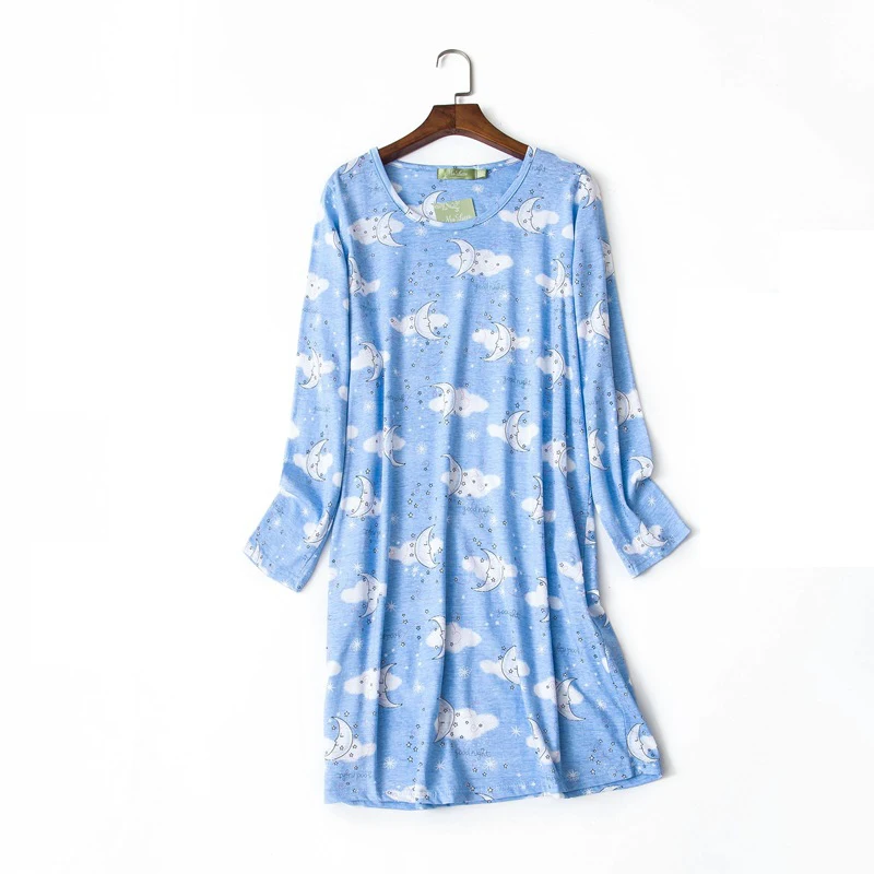 NEW Ladies 100/% Cotton /'Check/' Nightshirt Nightwear//Loungewear